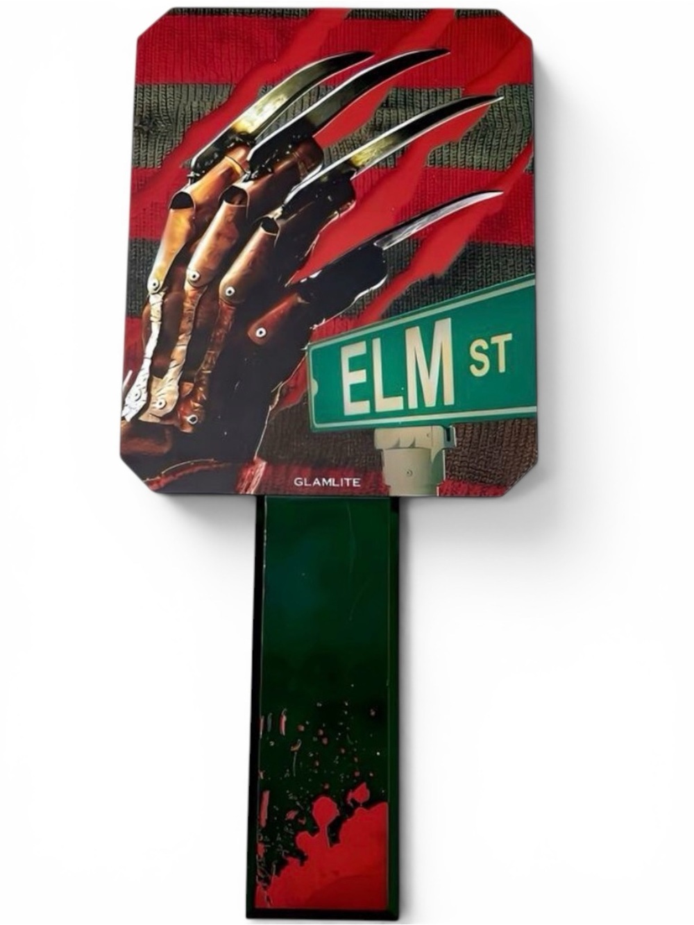 Glamlite Nightmare On Elm Street Freddy Krueger Horror Makeup Hand Mirror Rare